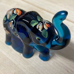 Fenton for Lenox Art Glass Elephant Figurine